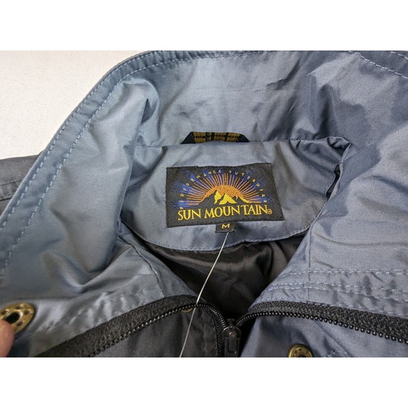 SUN MOUNTAIN Hybrid Wind Water Resistant Full-zip JACKET Size Medium BLACK New - Picture 6 of 14